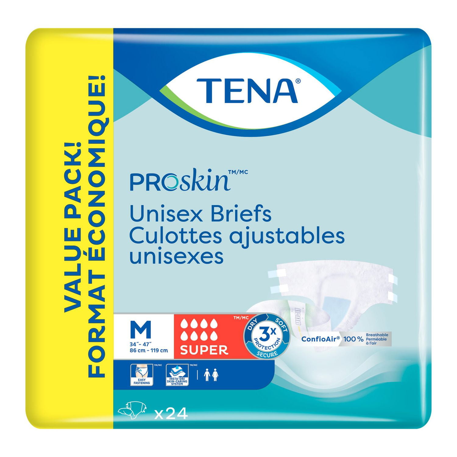 TENA ProSkin™ Underwear for Women with ConfioAir® 100% Breathable
