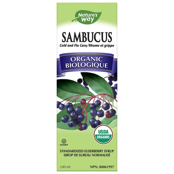 Nature’s Way Organic Sambucus Black Elderberry Syrup