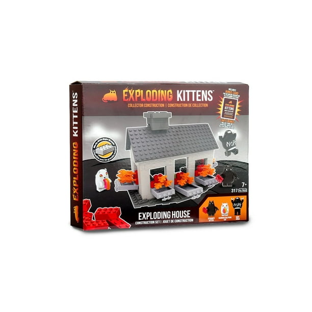 Exploding Kittens - Collector Construction - Exploding House Scene Set ...