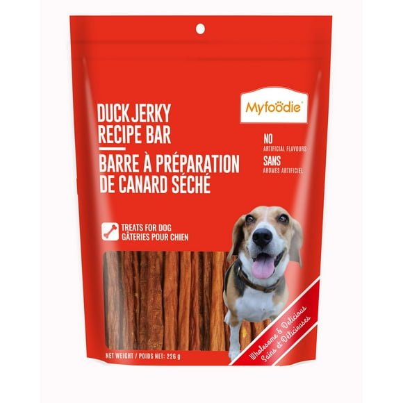 Gâteries pour chiens Myfoodie Barre à préparation de canard séché 226 g
