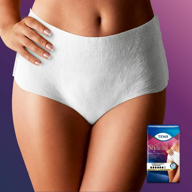  Basics Incontinence & Postpartum Underwear For Women,  Maximum Absorbency, Large, 54 Count, 3 Packs Of 18, Lavender
