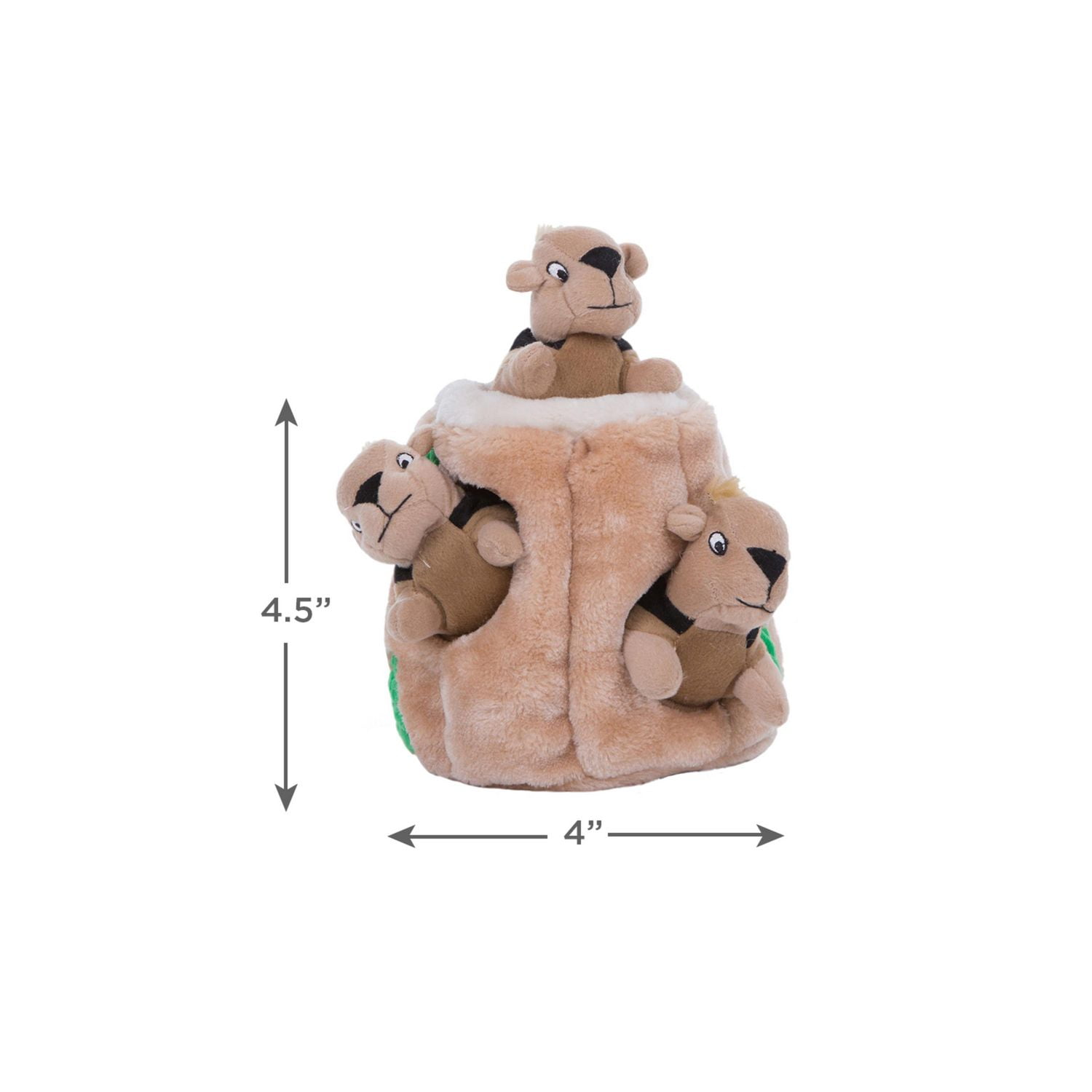 Outward Hound Interactive Puzzle Plush Squeak Dog Toy Hide A Squirrel Small Engaging Plush