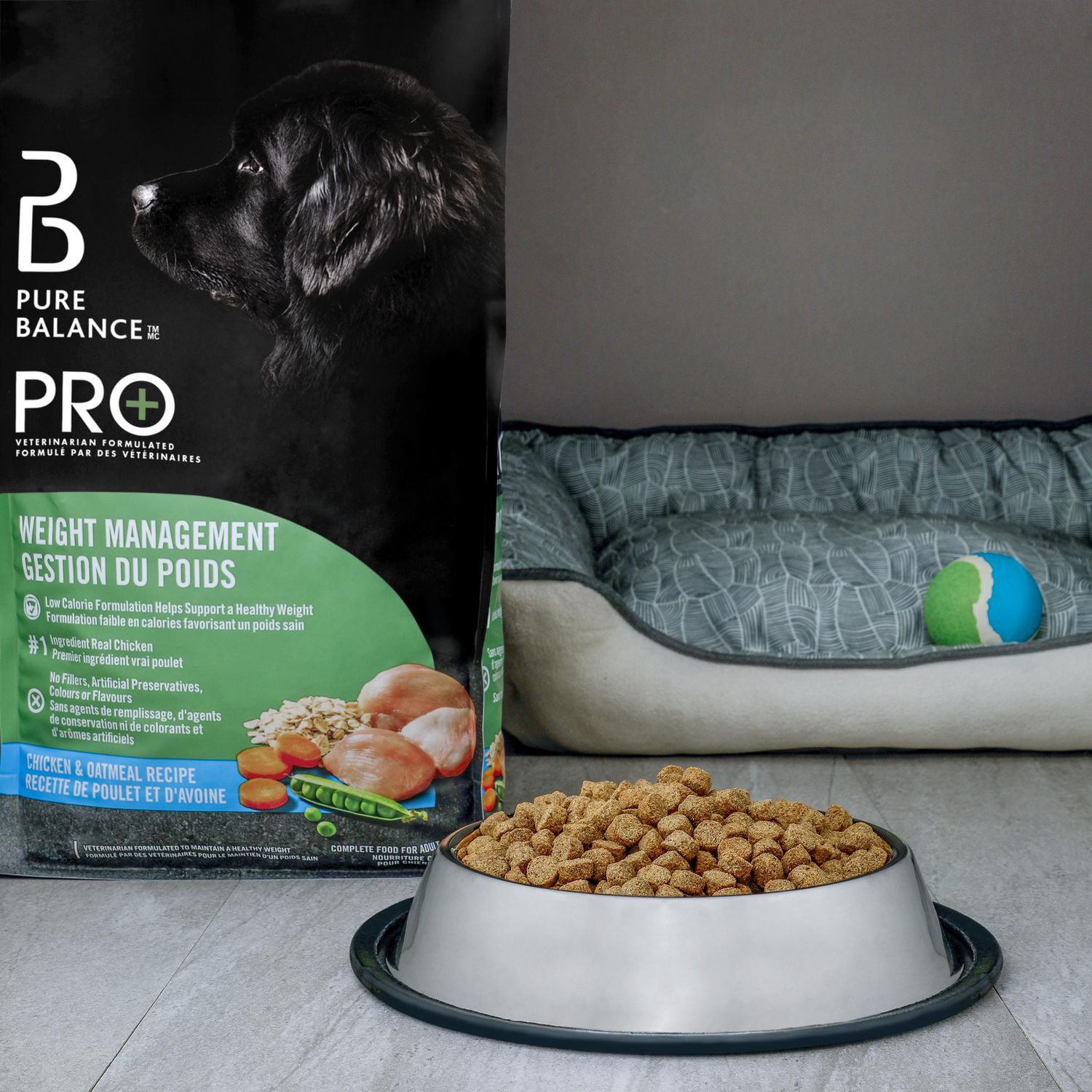 Pure Balance Pro+ Weight Management, Chicken & Oatmeal Recipe Dry Dog Food, 100 g, 3.5 kg, 7 kg