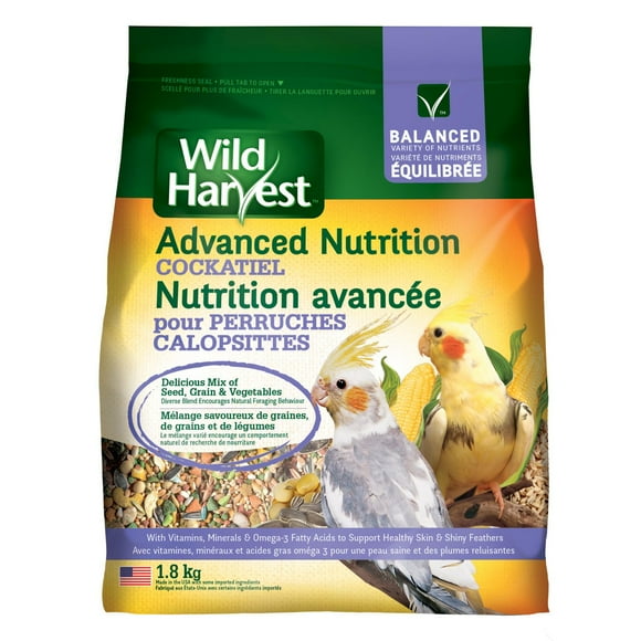 Wild Harvest Advanced Nutrition Cockatiel Bird Food, 1.8 kg