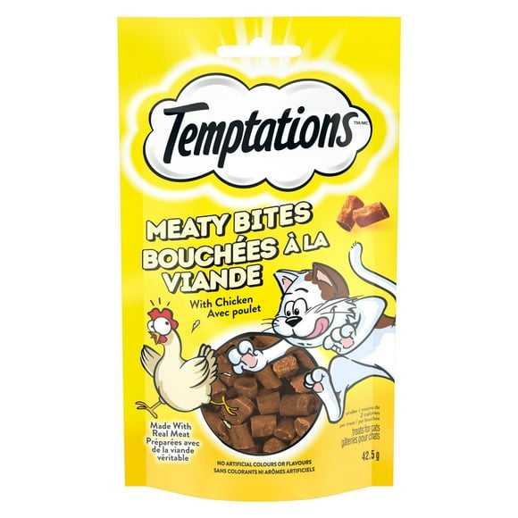 Temptations Meaty Bites Chicken Adult Cat Treats, 42.5g