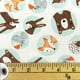 Tissu pré-coupé Fat Quarter de Fabric Creations à motif d'amis de la forêt d'animaux – image 1 sur 2