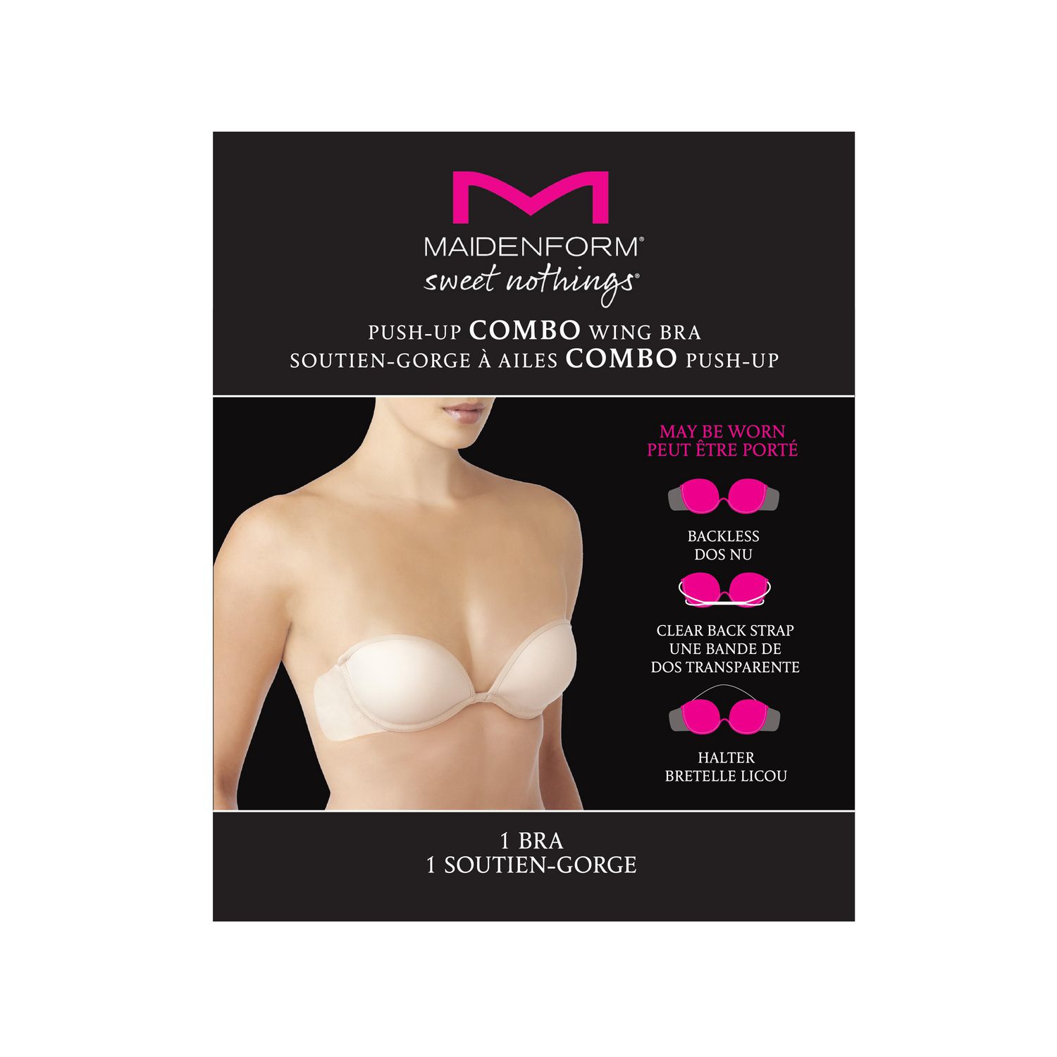 Maidenform Sweet Nothings Push-Up Combo Wing Bra 