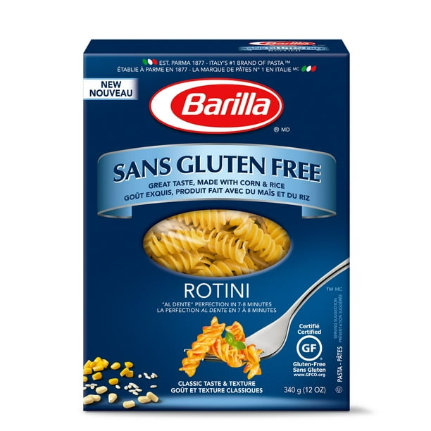 Rotini sans gluten Barilla Pâtes sans gluten 