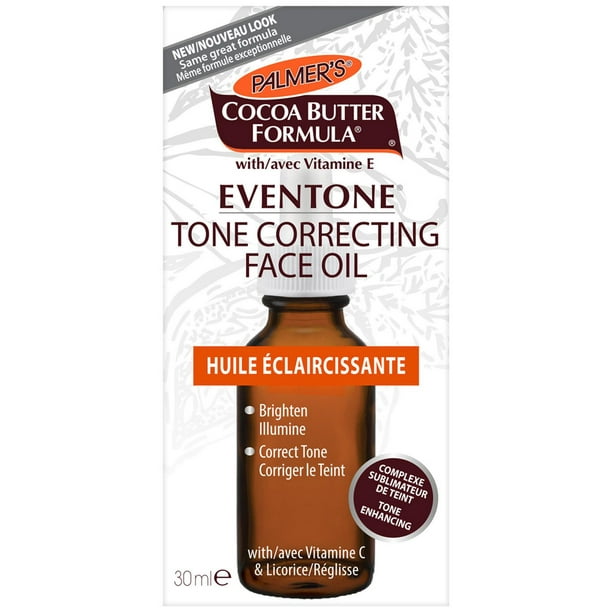 Palmer’s® Cocoa Butter Formula® Eventone® Huile Éclaircissante au Beurre de Cacao.