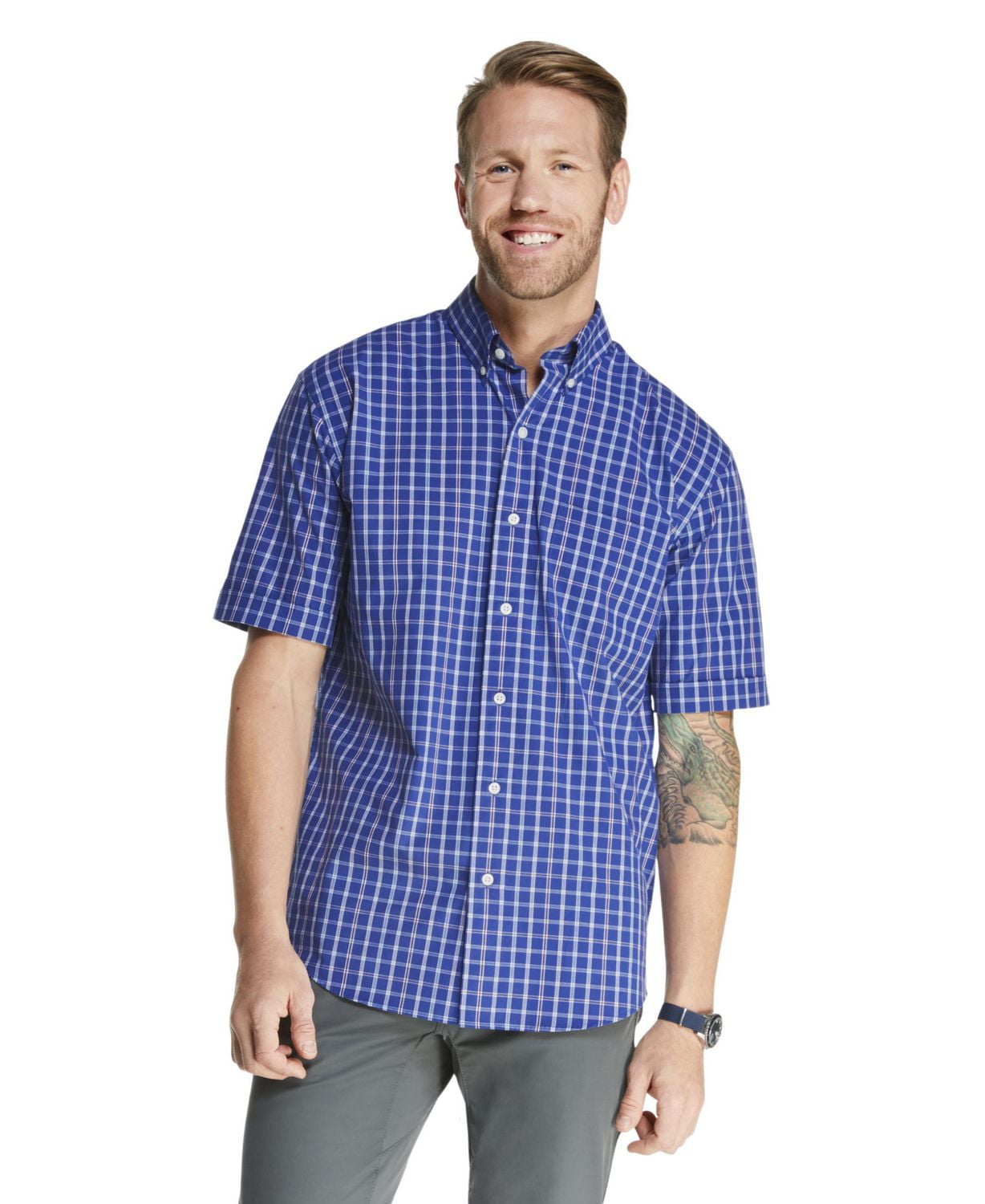 Arrow Men's Hamilton Poplin Short-Sleeve Shirt