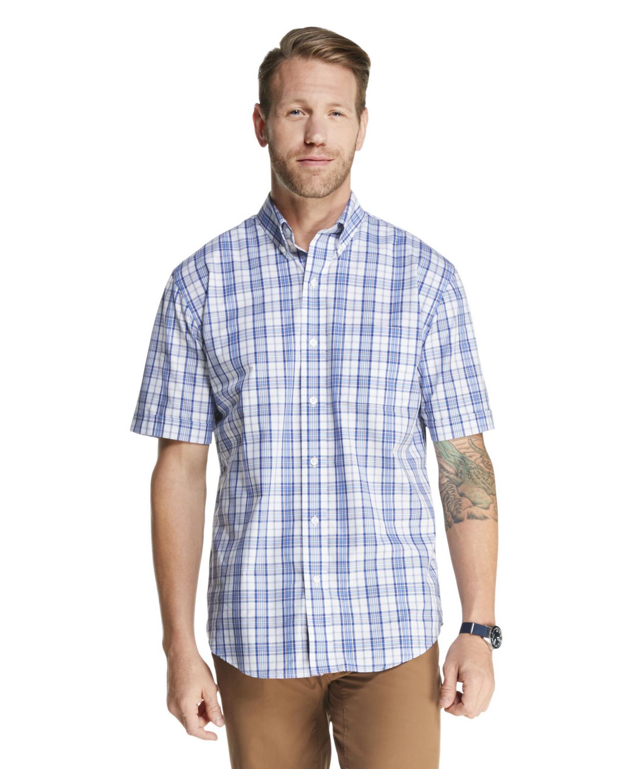 Arrow Men's Hamilton Poplin Short-Sleeve Shirt | Walmart Canada