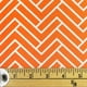 Tissu pré-coupé Fat Quarter de Fabric Creations à motif de chevron orange – image 1 sur 2
