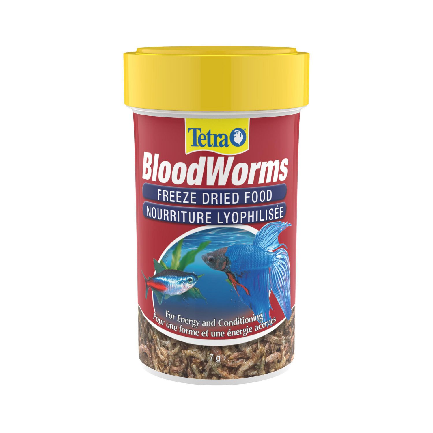 Tetra BloodWorms Freeze Dried Fish Food Treats, For energy and