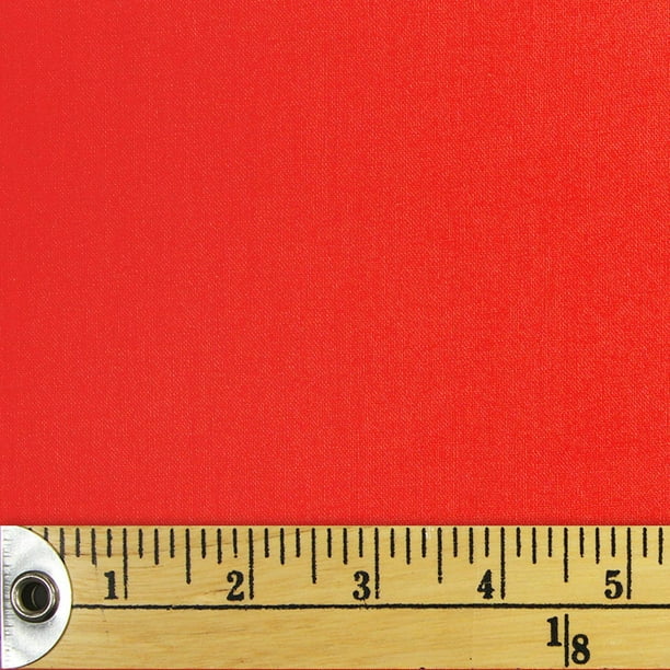 Tissu pré-coupé Fat Quarter de Fabric Creations à motif de rouge solide