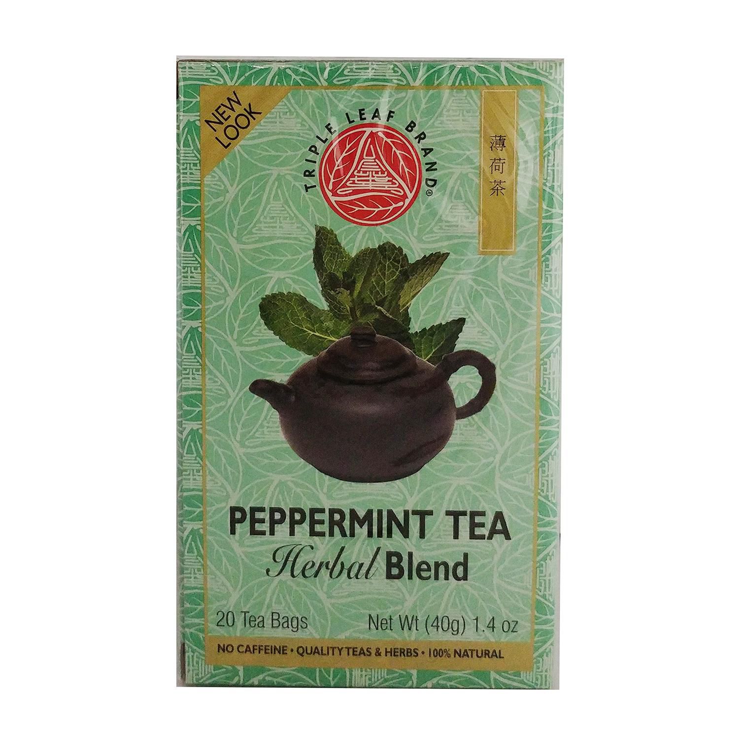 Triple Leaf Brand Herbal Blend Peppermint Tea Walmart Canada