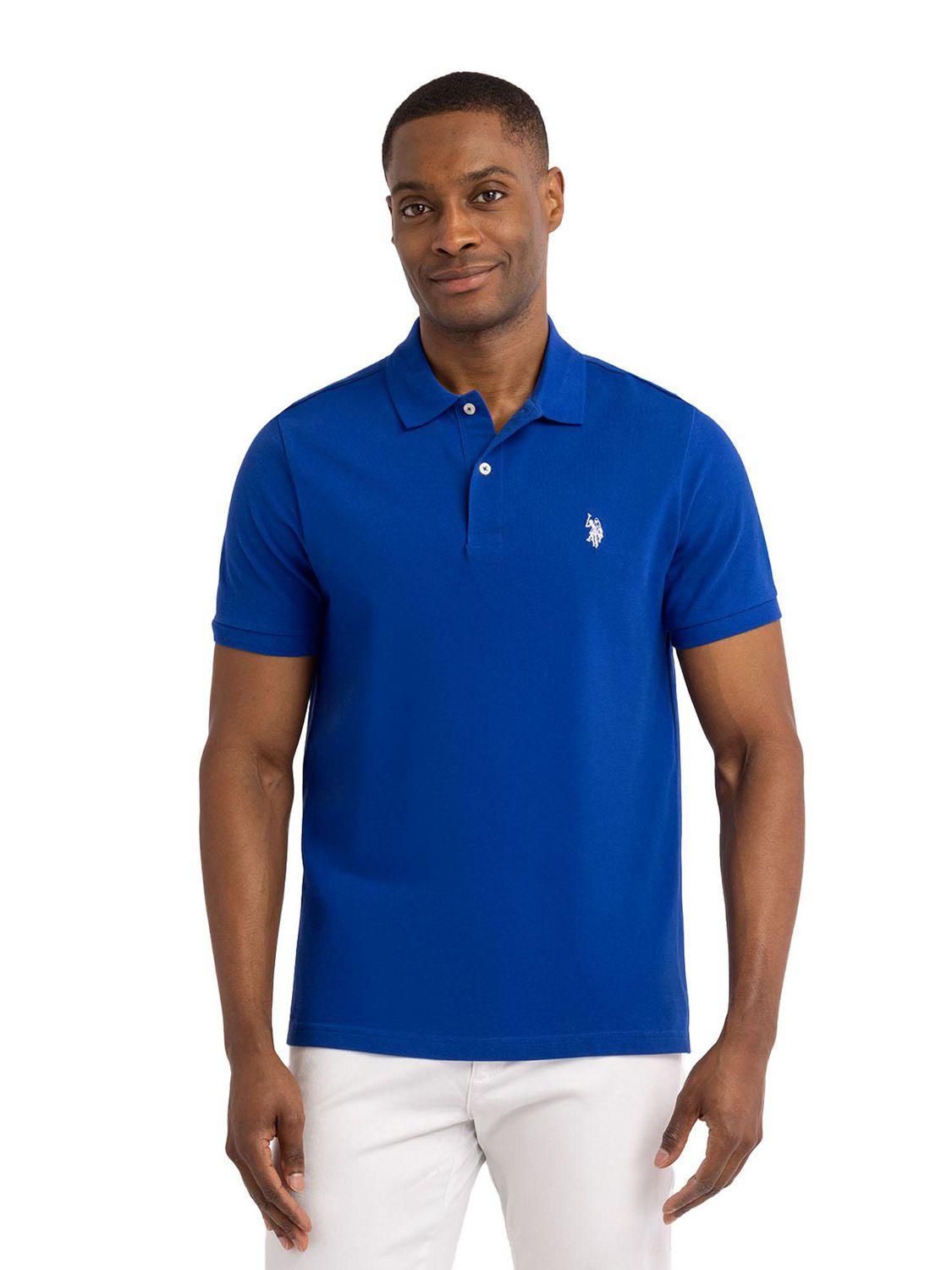 U.S. Polo Assn. Men's Solid Interlock Short Sleeve Polo