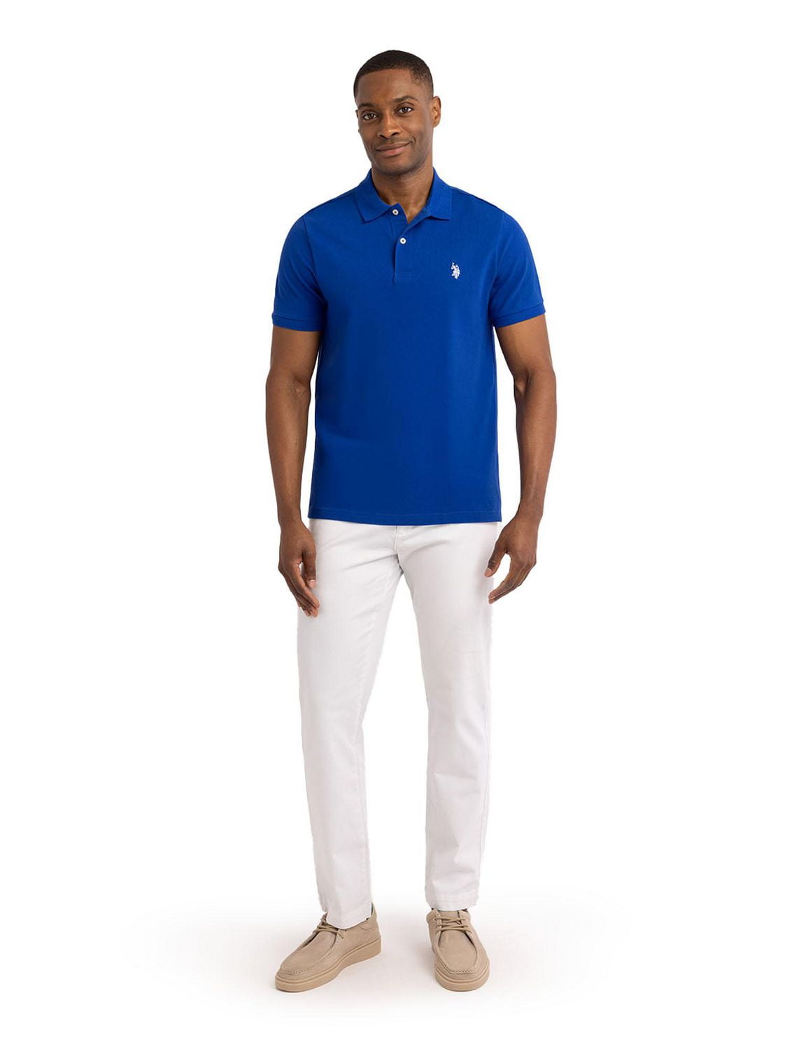 U.S. Polo Assn. Men's Solid Interlock Short Sleeve Polo, Interlock Polo Shirt