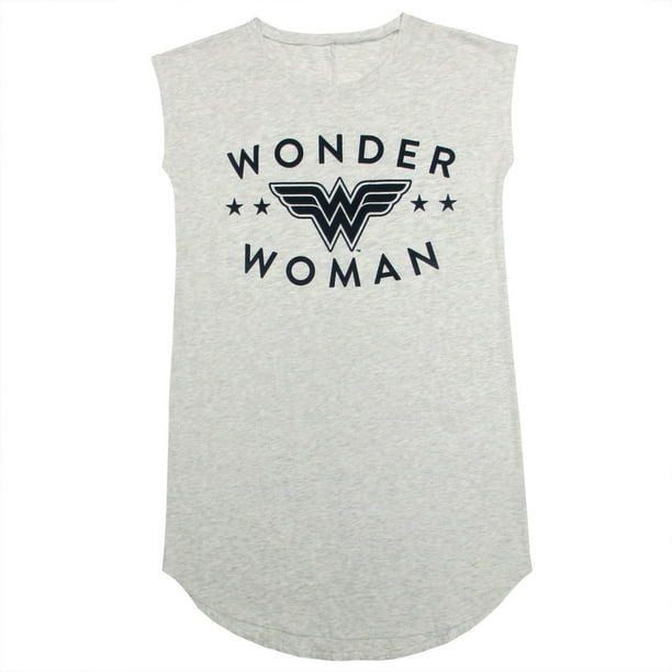 Chemise de nuit à manches cape de Wonder Woman pour femmes