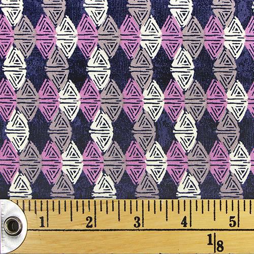 Fabric Creations Black with Grey, Pink and White Fans Fat Quarter Pre ...
