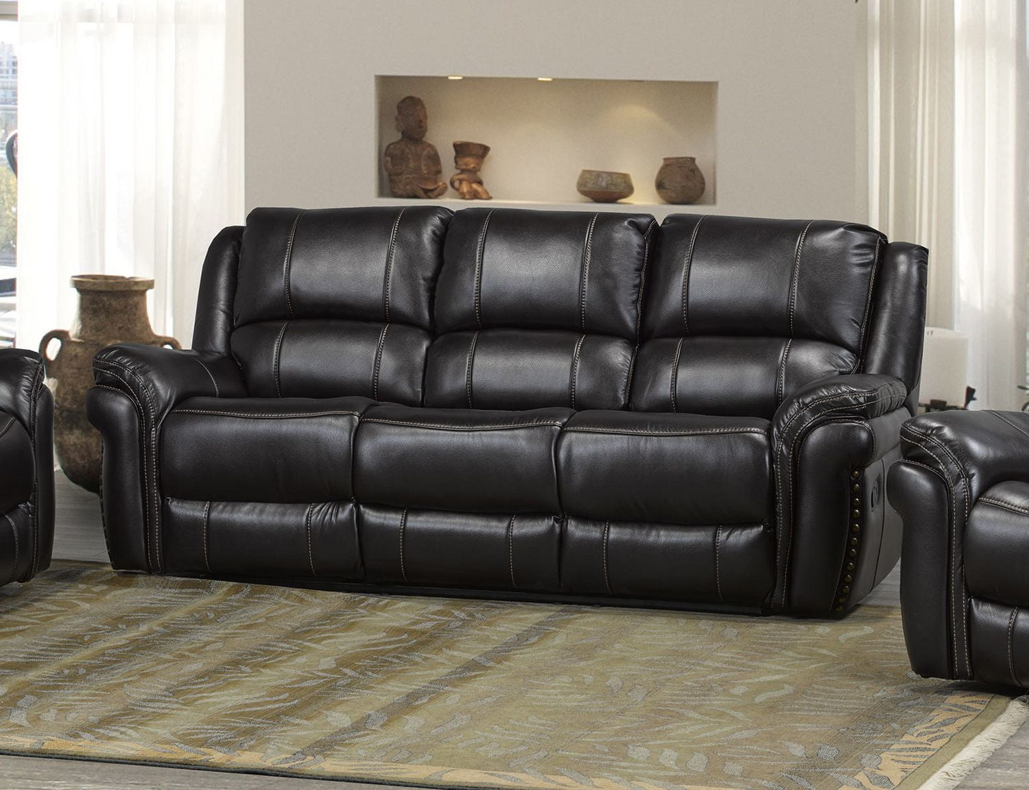 Brassex Inc Hilton Dual Recliner Sofa, Chocolate | Walmart Canada