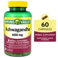thumbnail image 1 of Spring Valley Ashwagandha Extract 600mg, Unisex, 1 of 6