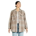 thumbnail image 1 of George Women's Brushed Plaid Shacket, 1 of 6