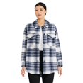 thumbnail image 1 of George Women's Brushed Plaid Shacket, 1 of 6
