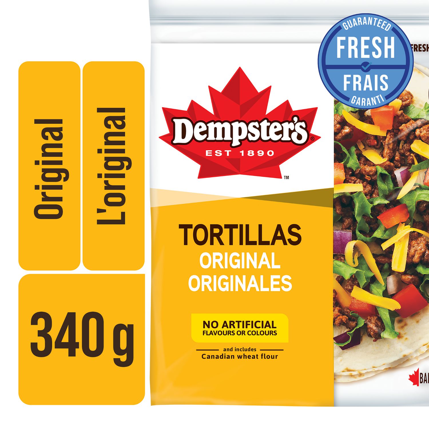 Dempster’s Original Medium Tortillas, 340 g