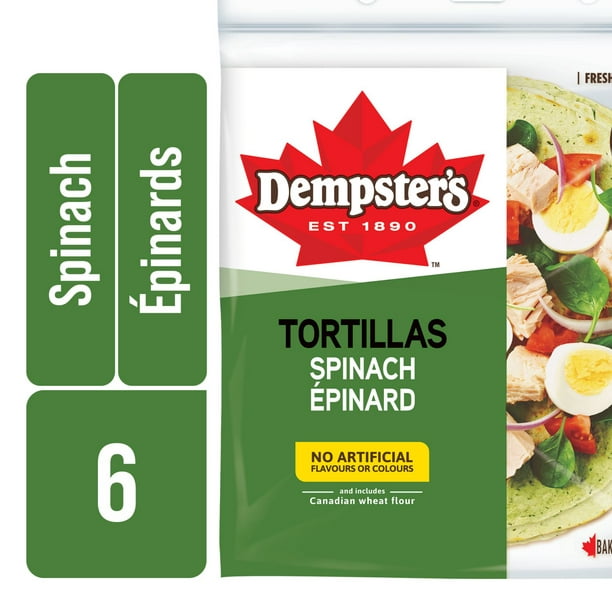 Dempster’s Spinach Large Tortillas, 426 g 426&nbsp;g