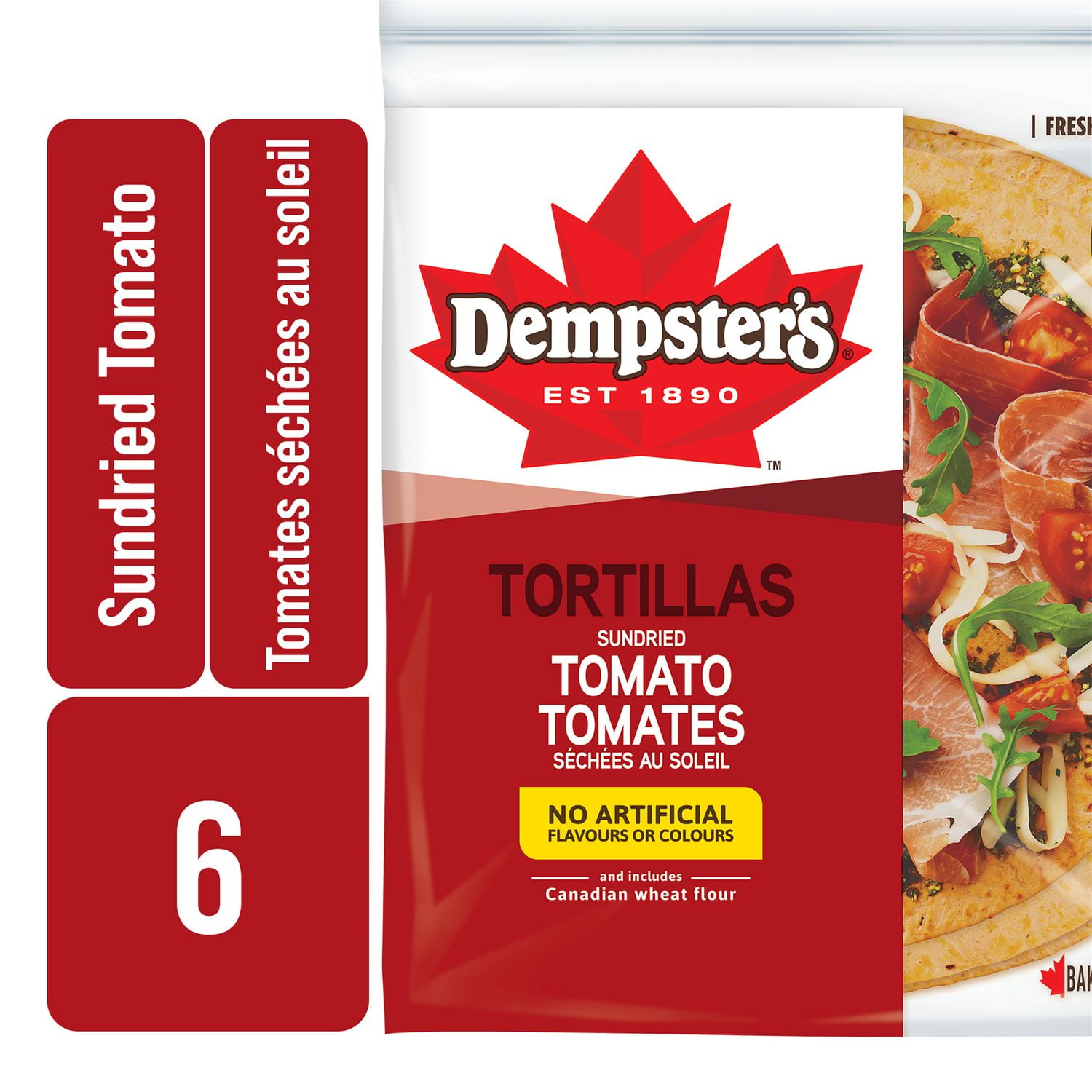 Dempster’s® Sundried Tomato 10” Tortillas Walmart Canada