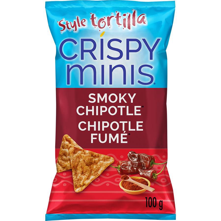 Quaker Crispy Minis Tortilla Style Smoky Chipotle Rice Chips Walmart Canada