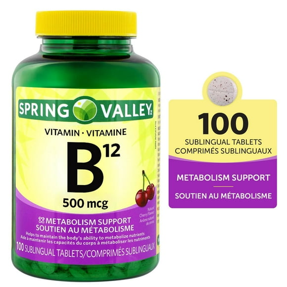Spring Valley Vitamin B12 500mcg