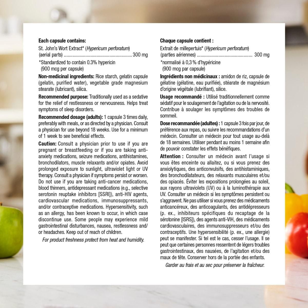 Webber Naturals® St. John’s Wort, 300 mg, 60 + 30 Capsules, BONUS!