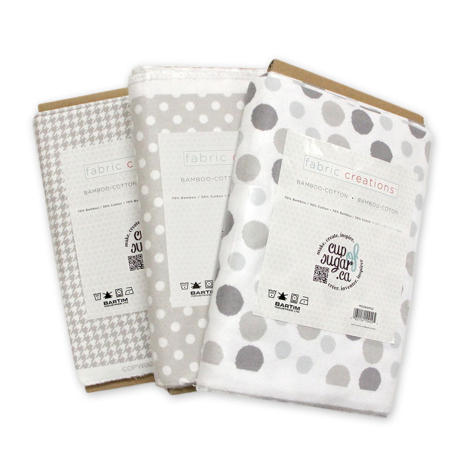 Fabric Creations Grey Bamboo Cotton Fabric Walmart Canada