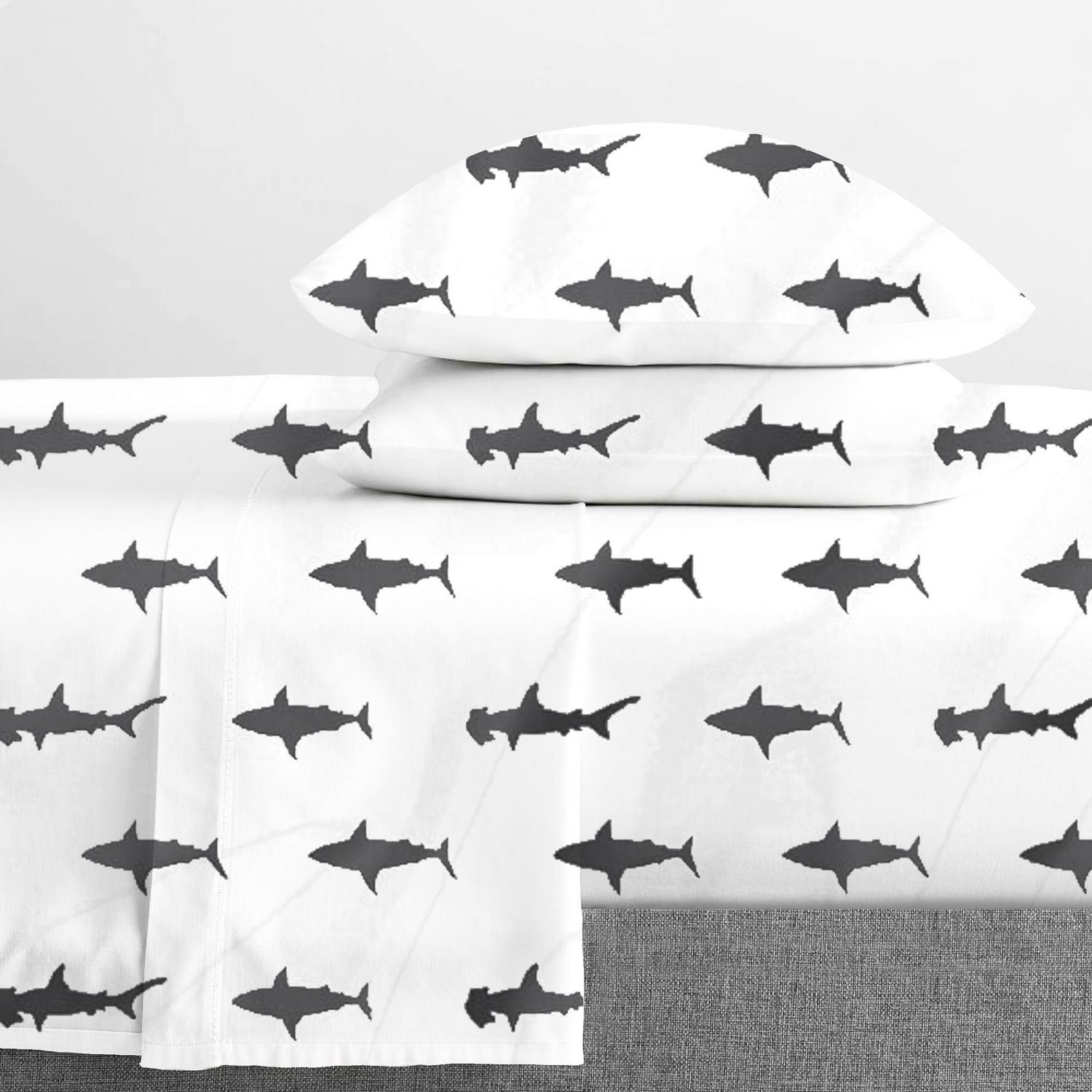 Johnson Kids Flannel Twin Sheet Set Sharks Walmart Canada