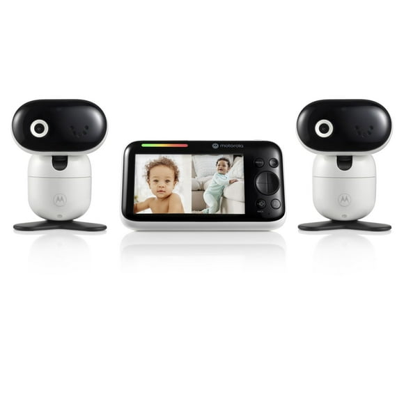 Moniteur bébé Vidéo Motorola PIP1510 Connect Wi-Fi motorisé – Ensemble de 2 caméra - Blanc