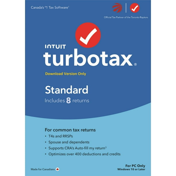TurboTax Standard 2022 8 Returns English [Download] Walmart.ca