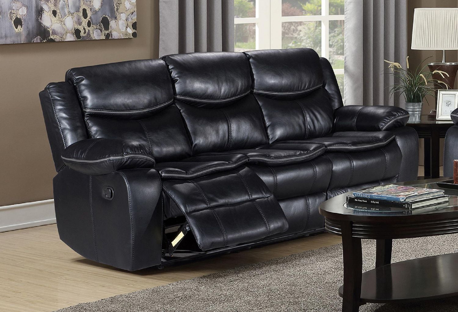 Topline Home Furnishins Glider Recliner Leather Sofa Walmart Canada