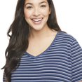 thumbnail image 4 of George Plus Women's Short Sleeve V-Neck Stretch Tee, 4 of 6