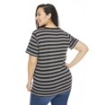 thumbnail image 3 of George Plus Women's Short Sleeve V-Neck Stretch Tee, 3 of 6