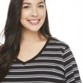 thumbnail image 4 of George Plus Women's Short Sleeve V-Neck Stretch Tee, 4 of 6