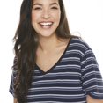 thumbnail image 4 of George Plus Women's Short Sleeve V-Neck Stretch Tee, 4 of 6