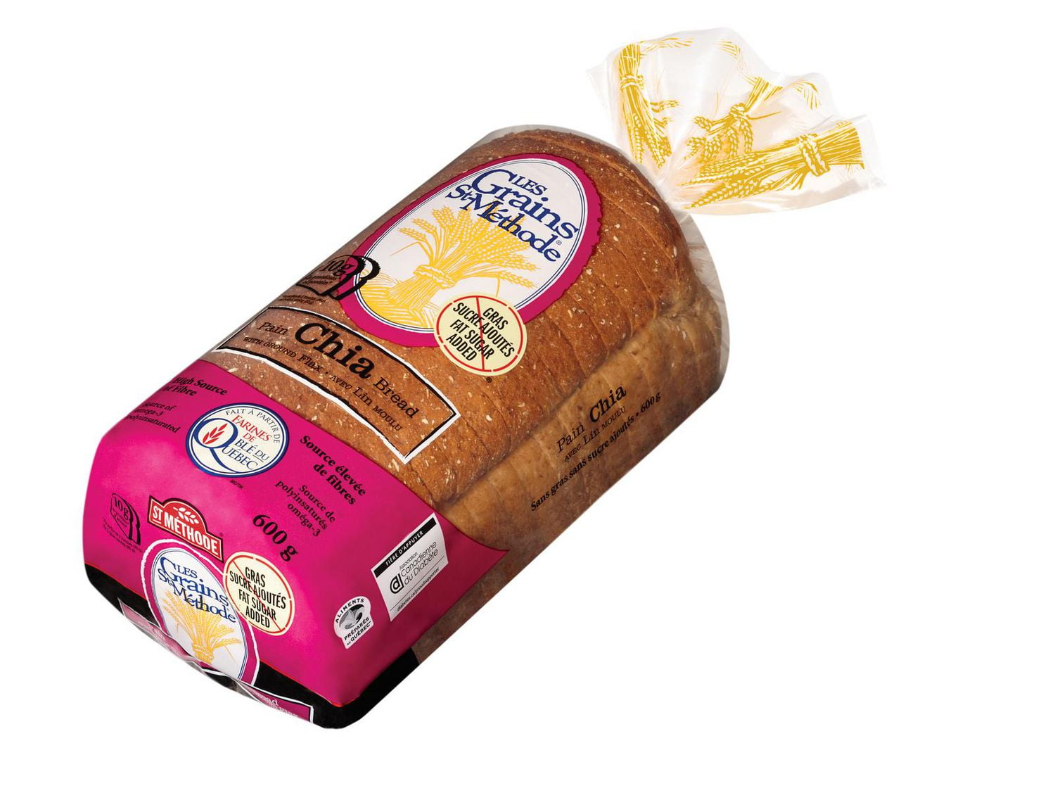 Les Grains StMethode Ground Flax Chia Sliced Bread Walmart Canada