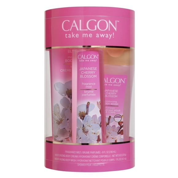 Calgon Take Me Away! Japanese Cherry Blossom 4 Piece Gift Set