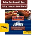 thumbnail image 1 of Schneiders Juicy Jumbos All Beef Hot Dogs Family Pack, 750 g, 1 of 11