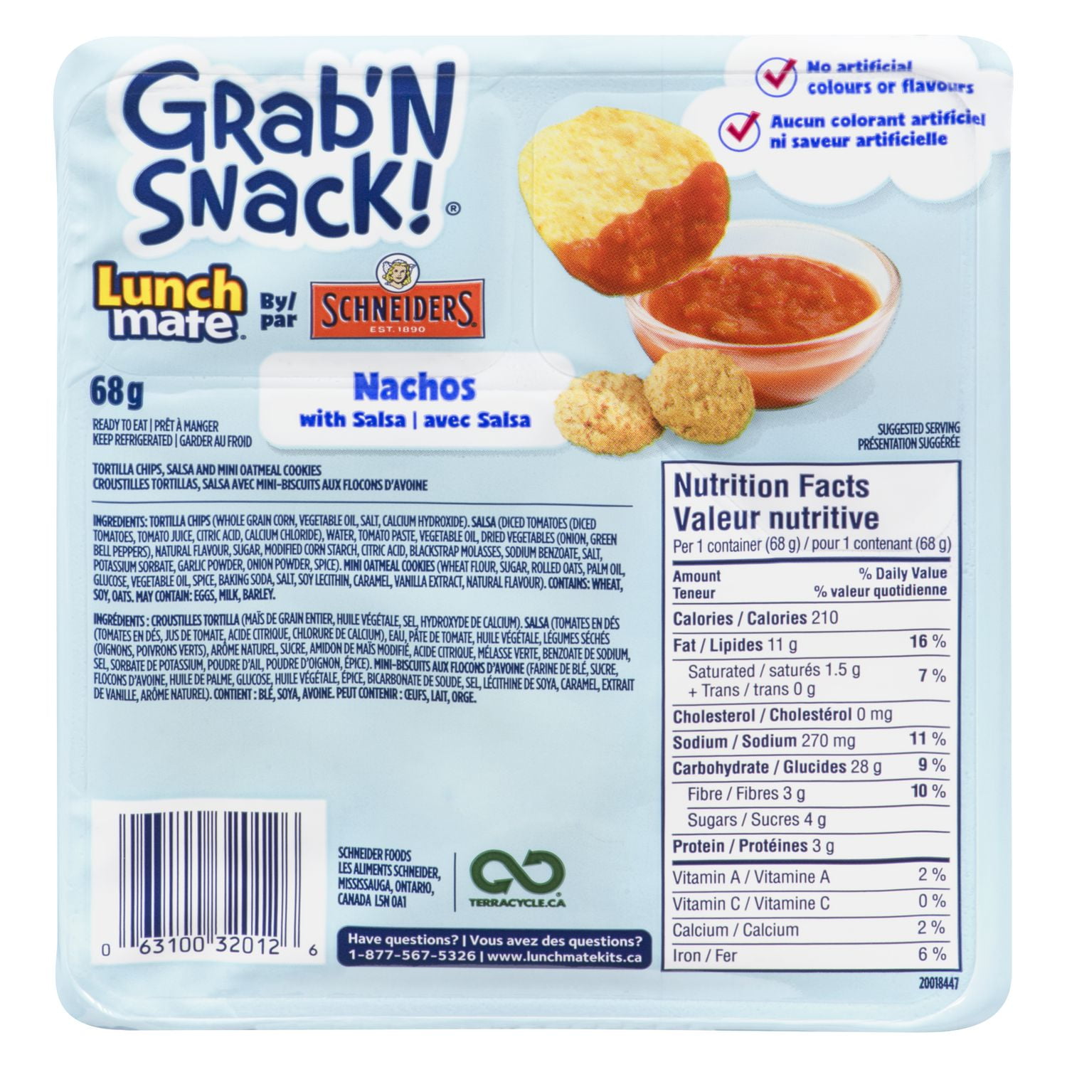 Schneiders Lunch Mate Grab N Snack Nachos Lunch Kit Walmart Canada
