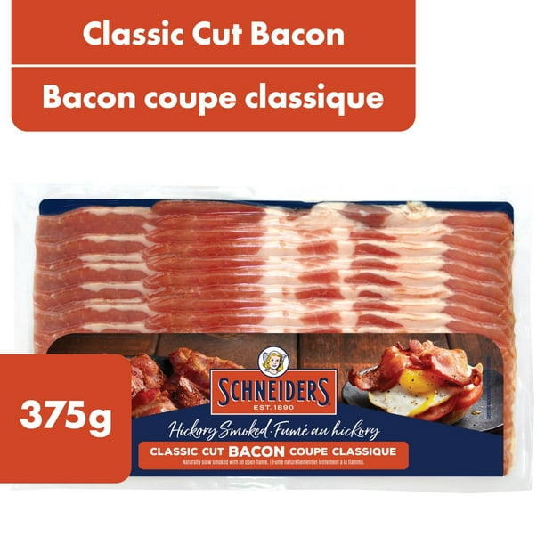 Schneiders Hickory Smoked Classic Cut Bacon, 375 g