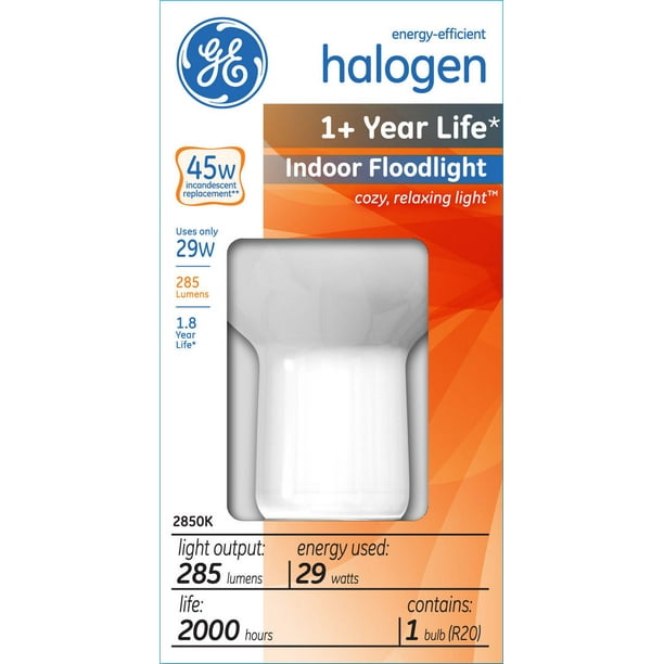 Lampe halogène éconergétique R20 GE 29 W – paquet de 1