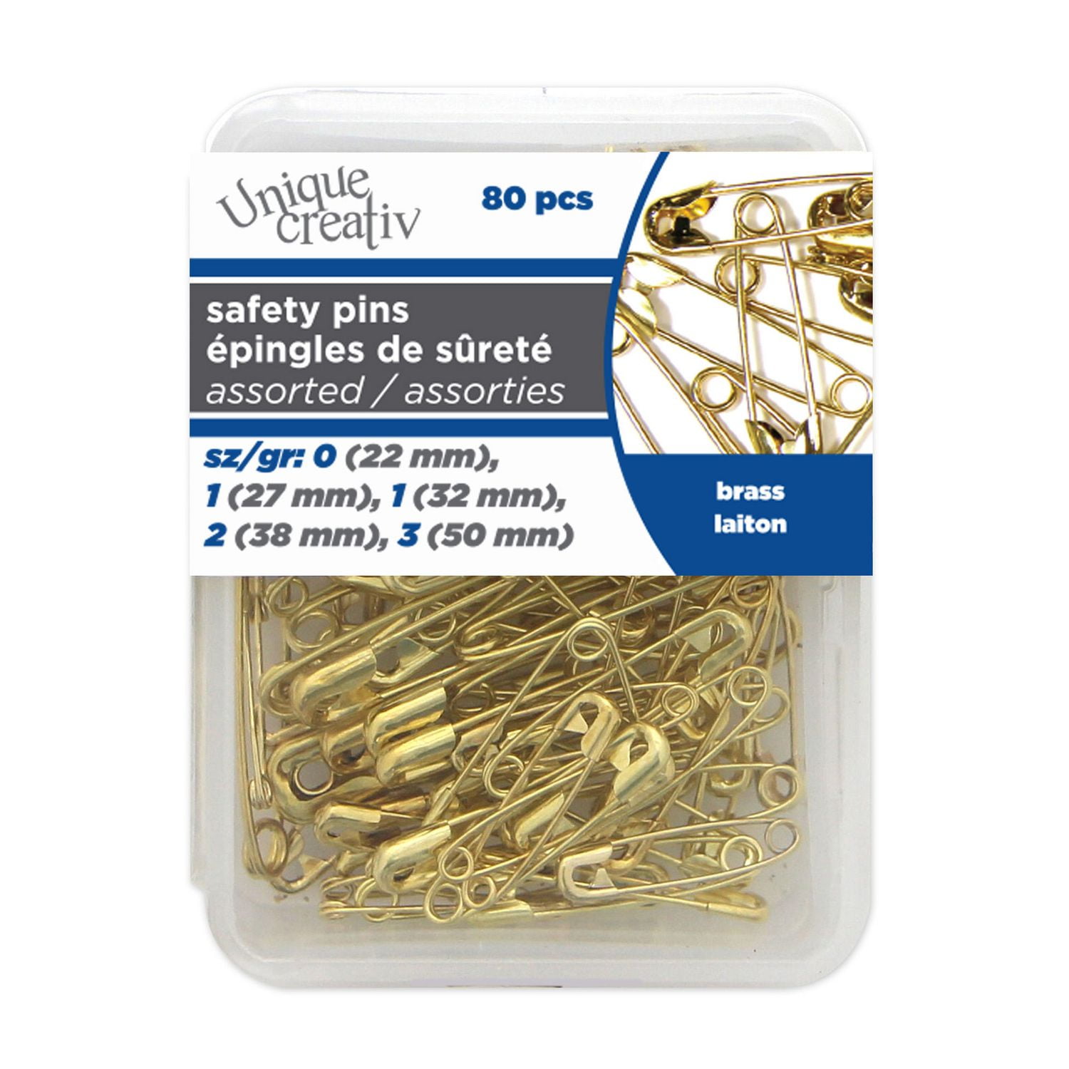 Unique Creativ Assorted Brass Safety Pins Walmart Canada