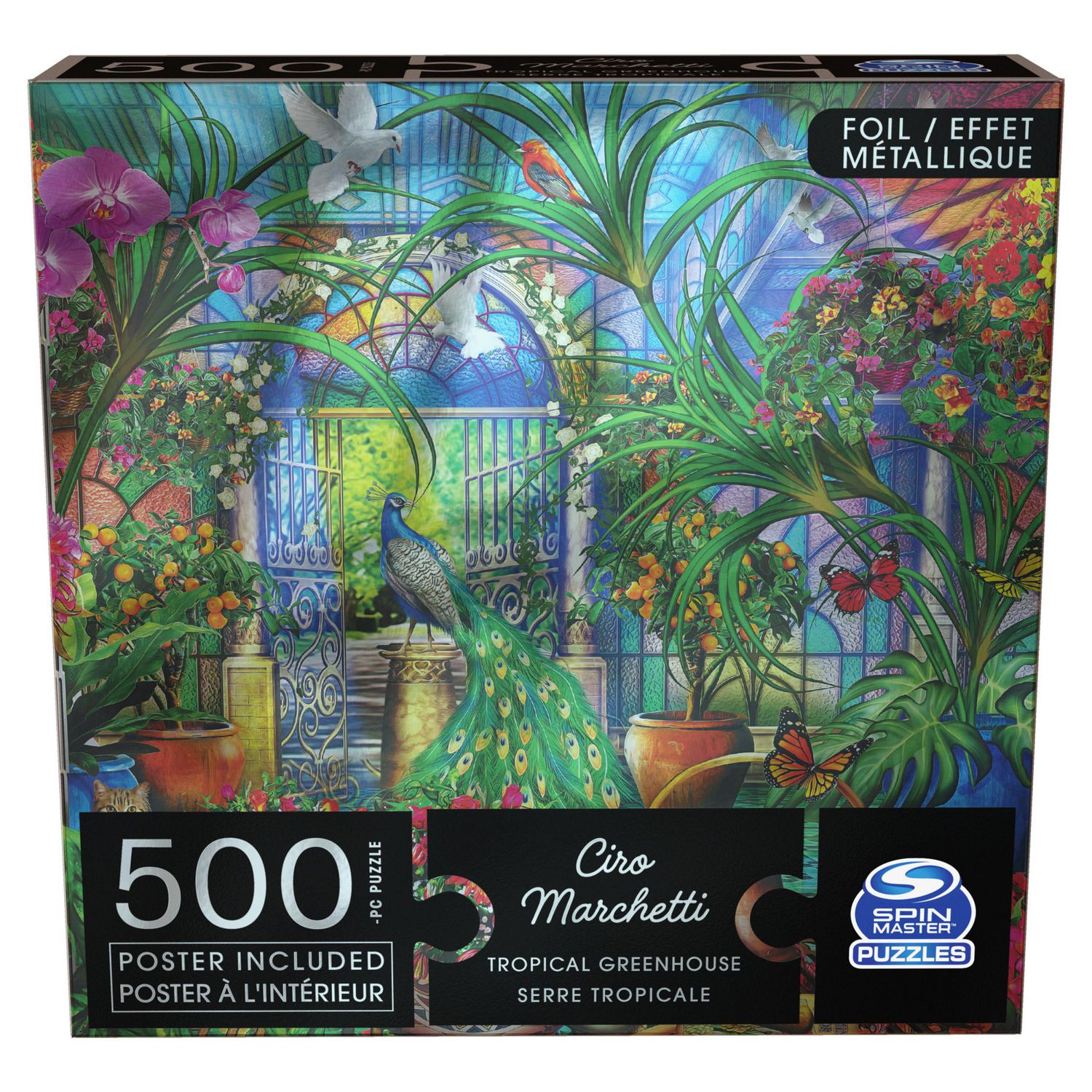 500 Piece Adult Jigsaw Puzzle with Foil Accents for Adults and